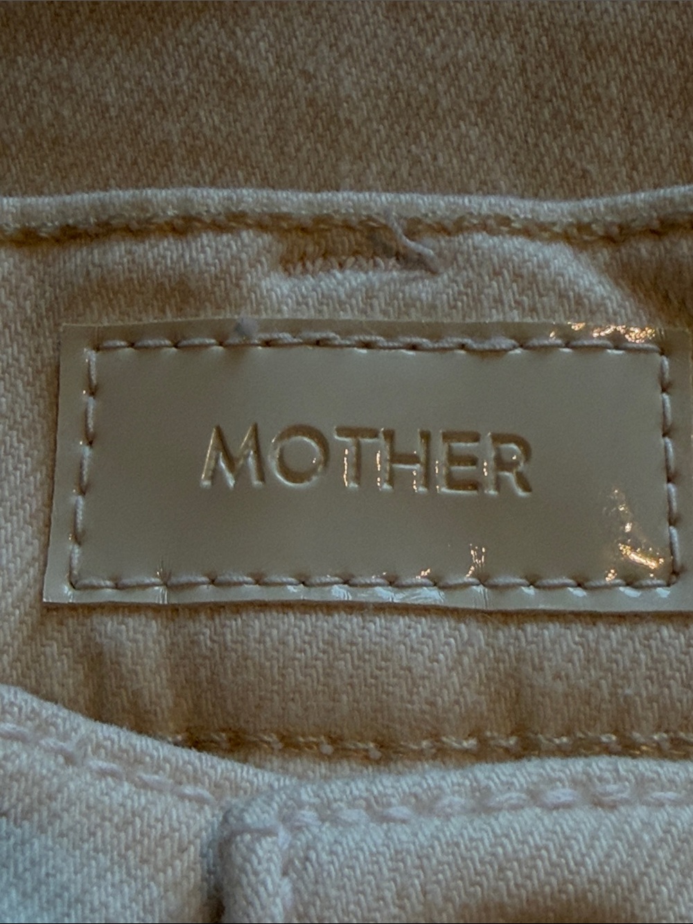 Mother The Rambler Zip Ankle Jeans Size 28 (6) Cream Puff Casual Neutral Preppy - Picture 7 of 15